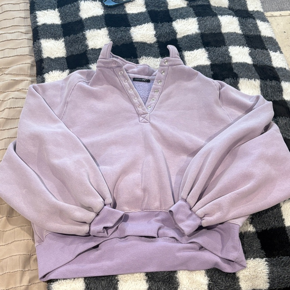 Papermoon Lilac Snap-Button Pullover